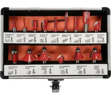 YT-68002 Набор фрез по дереву 15шт, YATO, 5906083069413 (CN)