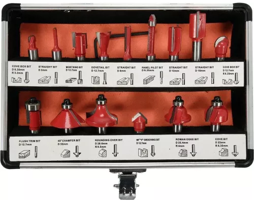 Набор фрез концевых по дереву YATO YT-68002