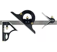 YT-70772 Угольник многофункциональный 300мм с транспортиром YATO, 5906083080005 (CN)