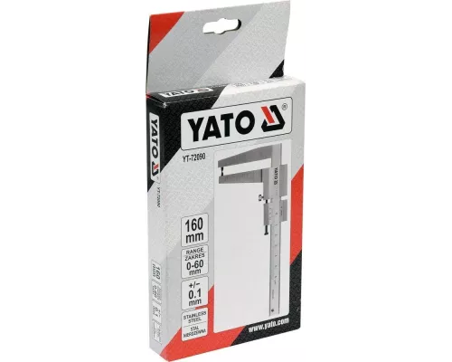 Штангенциркуль для тормозных дисков 160 мм YATO YT-72090