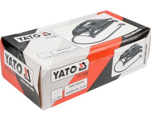 Насос ножной с манометром YATO YT-7350