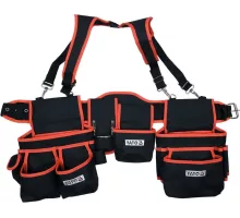 Пояс с 2 накладными сумками с карманами для инструмента YATO YT-74070