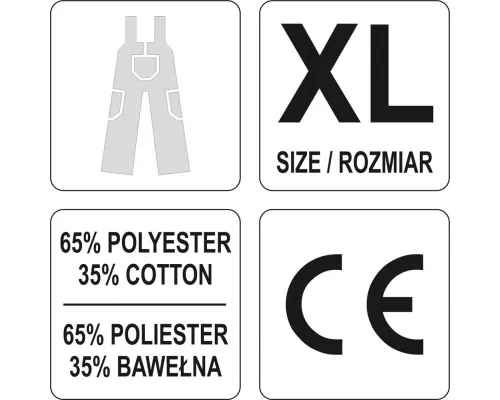 Рабочий полукомбинезон YATO YT-80293 размер XL