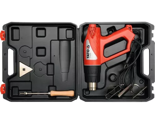 Фен строительный с дисплеем 2000 Вт YATO YT-82293