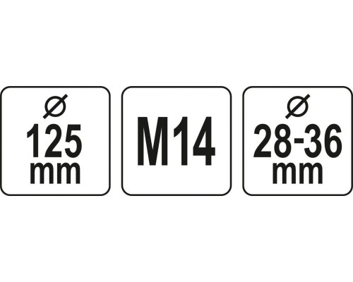 Крышка с отсосом пыли для шлифовальных машин YATO YT-82994