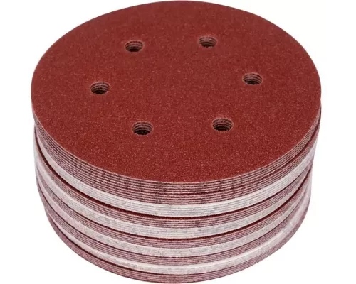 Абразивный диск VELCRO 6 отверстий P240 150мм 50шт YATO YT-834589