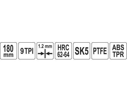 Садовая пила складная 180 мм YATO YT-87730