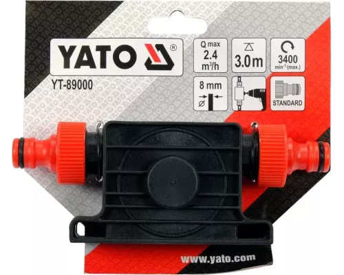 Насос водяной с приводом от дрели YATO YT-89000