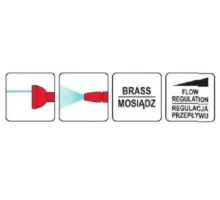 Латунный многофункциональный пистолет-распылитель YATO YT-8967