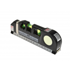 G03310 Уровень лазерный многофункциональный 190мм с рулеткой 2,5м, GEKO, 5901477151255 (CN)