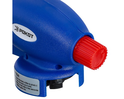 РОКОТ Горелка газ. с пьезорозжигом, цанговый захват, сопло 19мм, 17х6,6х5,1см