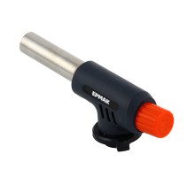 ЕРМАК Горелка газ. с пьезорозжигом, цанговый захват, шир. сопло, ударопрочн.; 15х4х5,5см