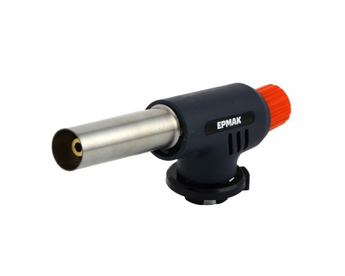 ЕРМАК Горелка газ. с пьезорозжигом, цанговый захват, шир. сопло, ударопрочн.; 15х4х5,5см