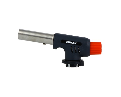 ЕРМАК Горелка газ. с пьезорозжигом, цанговый захват, шир. сопло, ударопрочн.; 15х4х5,5см