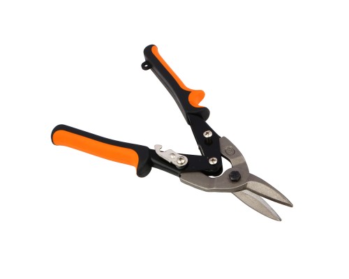 ЕРМАК Ножницы по металлу 250 мм, двухкомпонентная рукоятка, прямой