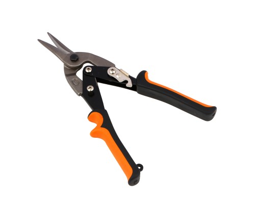 ЕРМАК Ножницы по металлу 250 мм, двухкомпонентная рукоятка, прямой