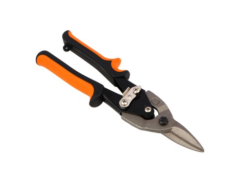 ЕРМАК Ножницы по металлу 250 мм, двухкомпонентная рукоятка, прямой