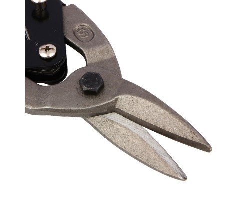 ЕРМАК Ножницы по металлу 250 мм, двухкомпонентная рукоятка, прямой