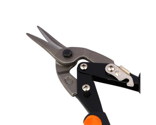 ЕРМАК Ножницы по металлу 250 мм, двухкомпонентная рукоятка, прямой