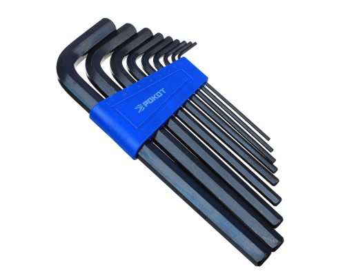 РОКОТ Набор ключей - шестигранников 2,0-12мм, удл.,9шт.