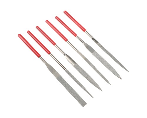 РОКОТ Набор надфилей алмазных 6шт,размер 5x180мм, блистер