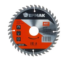 ЕРМАК Диск пильный по дереву 165х30-20-16 z40,чистый рез