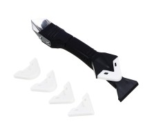 ЕРМАК Скребок-шпатель для удаления, выравнивания герметика, 5 сменных насадок