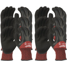 Перчатки зимние Milwaukee с защитой от порезов, уровень 3, размер XL/10 (12 пар)