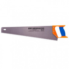 Ножовка по дереву, 500 мм, шаг зубьев 6,5 мм, пластиковая рукоятка (Ижевск), 23165