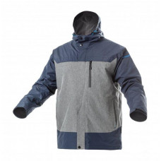 HT5K248-2XL TANGER Куртка-дождевик непромокаемая (5000мм H2O, 800г/м²/24 ч), темно-синяя с серым, размер 2XL (56), HOEGERT, 5902801296512 (CN)