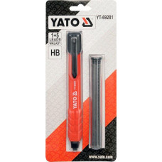 YT-69281 Автоматический столярный карандаш + 5 стержней, YATO, 5906083692819 (CN), шт