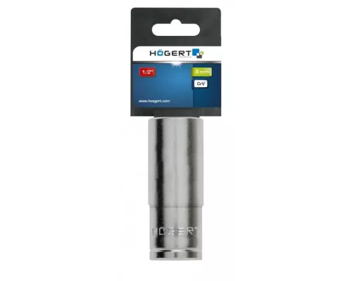 Торцевая головка шестигранная 1/2“, глубокая, CrV,
8 мм, DIN 3124 Торцевая головка шестигранная 1/2“, глубокая, CrV,
8 мм, DIN 3124