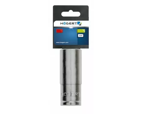 Торцевая головка шестигранная  1/2“, глубокая, CrV, 
10 мм, DIN 3124
