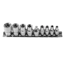 HT1A884 Набор торцевых головок Torx 1/4", 3/8", 9 шт., HOEGERT, 5901867154385 (CN)