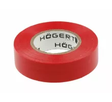 HT1P282 Изолента ПВХ 19ммх20мх0,13мм, красная, HOEGERT, 5902801010651 (CN)