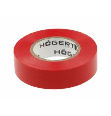 HT1P282 Изолента ПВХ 19ммх20мх0,13мм, красная, HOEGERT, 5902801010651 (CN)
