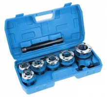 HT1P635 Набор клуппов для нарезания резьбы 1/4"- 5/4" (6шт), сталь 9CR2, HOEGERT, 5902801238772 (CN)