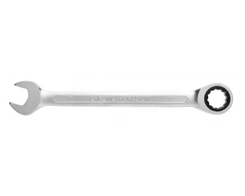 Ключ комбинированный с трещоткой  22 мм, 72T, сталь CrV
