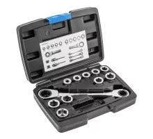 Накидной ключ с трещотками, 11 насадок