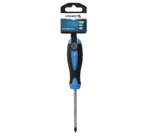 HT1S041 Отвёртка крестовая PZ1 х 100мм, сталь S2, HOEGERT, 5901867114204 (CN)