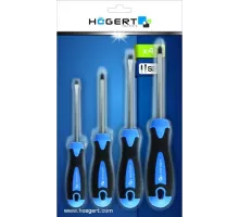 HT1S094 Набор отверток 4 шт., сталь S2, HOEGERT, 5901867114556 (CN)
