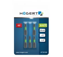 HT1S126 Бита ударная PZ1 25мм 5 шт., HOEGERT, 5902801316760 (CN)