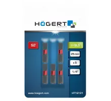HT1S131 Бита ударная SL 5 25мм 5 шт., HOEGERT, 5902801317026 (CN)