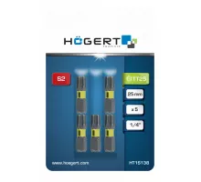 HT1S139 Бита ударная Torx TT27 25мм 5 шт., HOEGERT, 5902801317316 (CN)