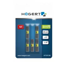 Биты ударные TORX 27, 25 мм, сталь S2, 5 шт.