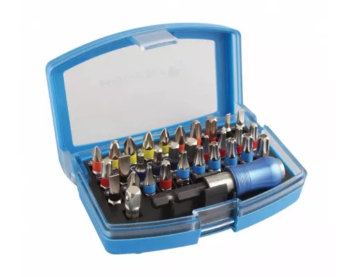 Набор бит с битодержателем 1/4″, SL, PH, PZ, HEX, TORX, TORX c отверстием, 32 шт. Набор бит с битодержателем 1/4″, SL, PH, PZ, HEX, TORX, TORX c отверстием, 32 шт.