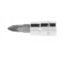 HT1S607 Головка торцевая 1/4" с вставкой-битой PZ2х37мм, HOEGERT, 5902801279157 (TW)