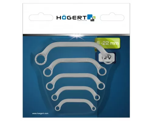 Набор накидных ключей типа «C», 5 шт.