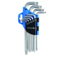 HT1W814 Набор Г-образных ключей TORX, Т10-Т50, 9 шт., HOEGERT, 5901867115232 (CN)