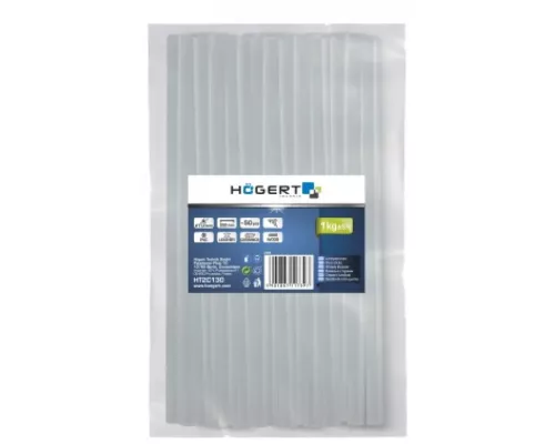 Клеевые стержни прозрачные 11,2 мм, 15 сП,  200 мм, 1 кг